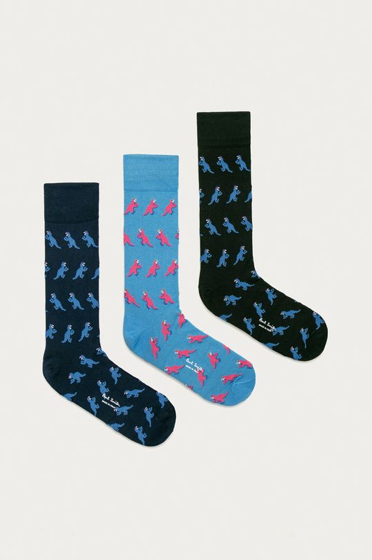modrá Paul Smith - Ponožky (3-pack) Pánský