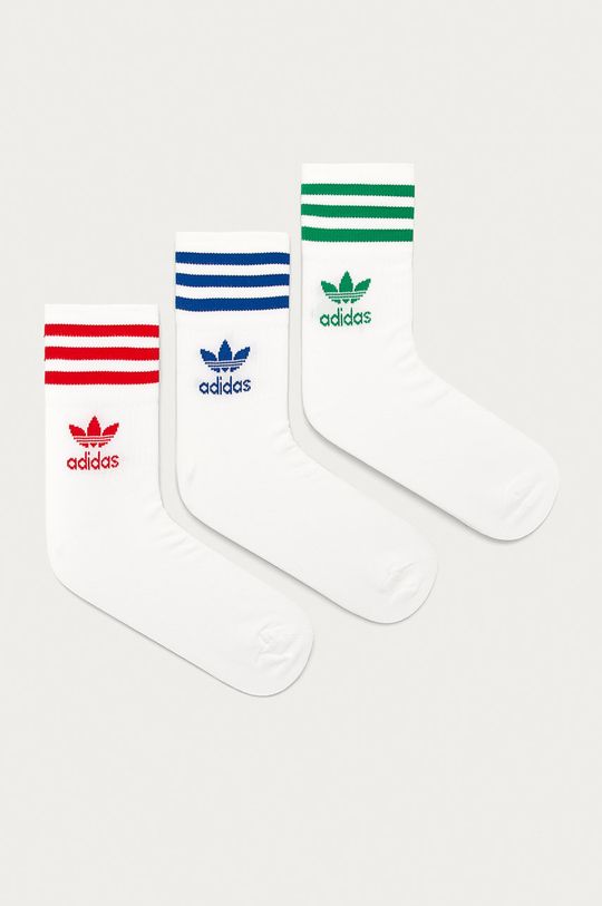 biela adidas Originals - Ponožky (3-pak) GG1015 Pánsky
