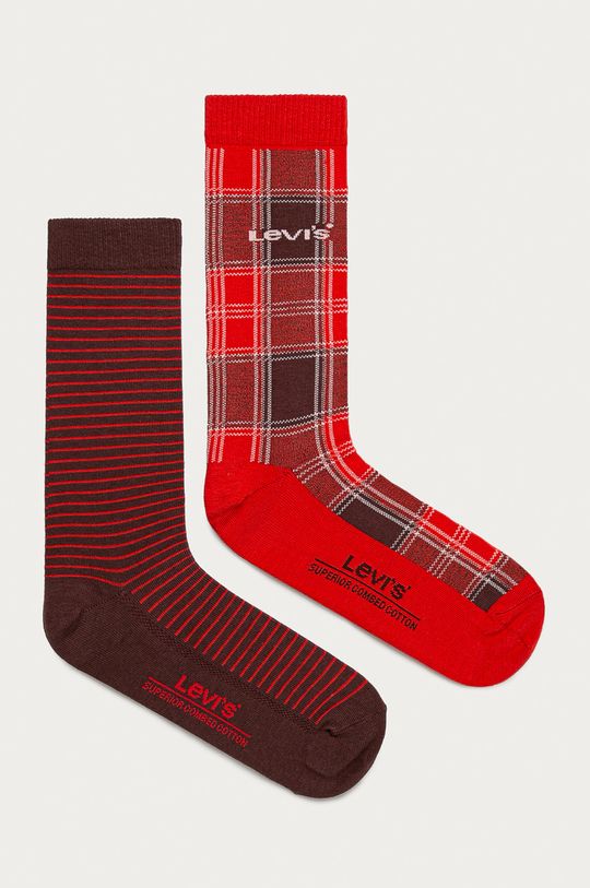červená Levi's - Ponožky (2-pak) Pánsky
