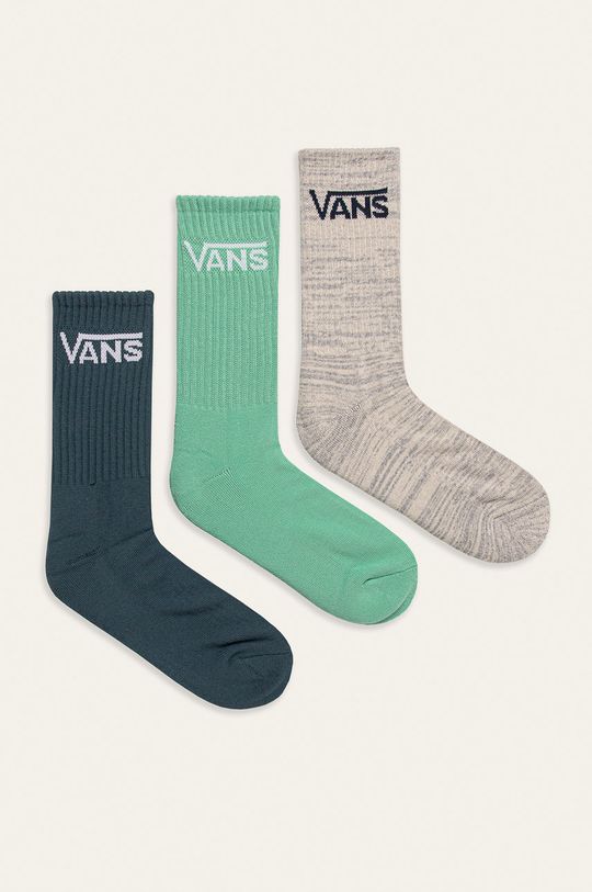 zelená Vans - Ponožky (3-pack) Pánský