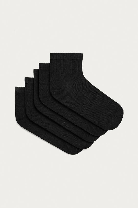 černá Brave Soul - Ponožky (5-pack) Pánský