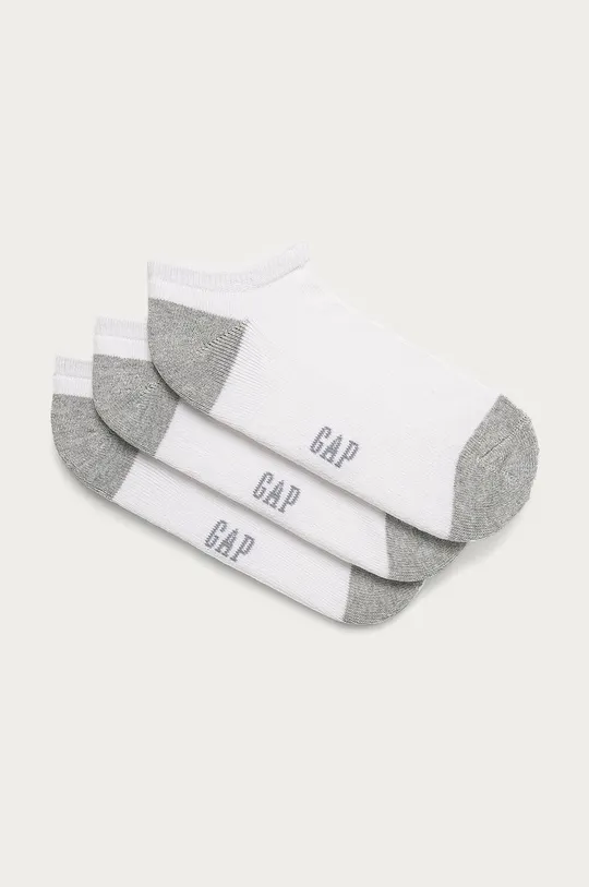 biały GAP - Stopki (3-pack) Męski