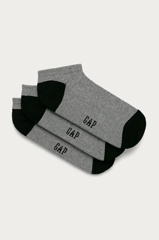 sivá GAP - Členkové ponožky (3-pak) Pánsky