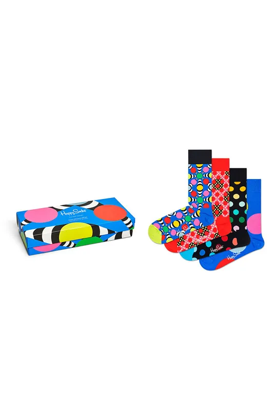 Happy Socks - Ponožky Classic Dots Gift (4-pak) viacfarebná