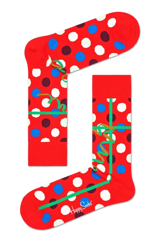 czerwony Happy Socks - Skarpetki Christmas Gift Męski