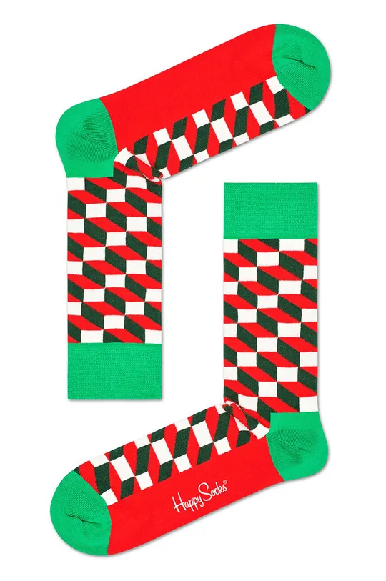 Happy Socks - Ponožky Holiday (2-pak) červená