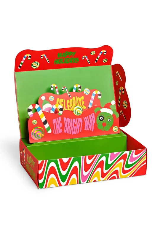 Happy Socks - Skarpetki Psychedelic Candy Cane (4-pack) multicolor