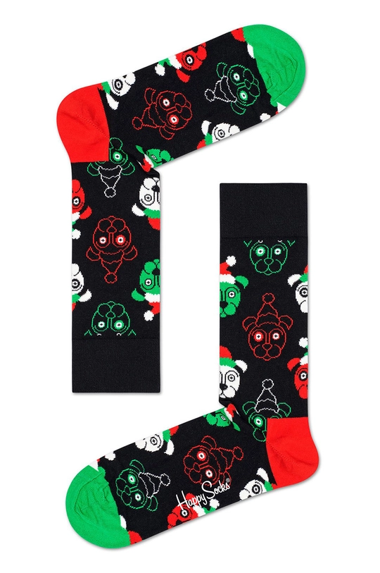 Happy Socks - Skarpetki Psychedelic Candy Cane (4-pack) 86 % Bawełna, 2 % Elastan, 12 % Poliamid