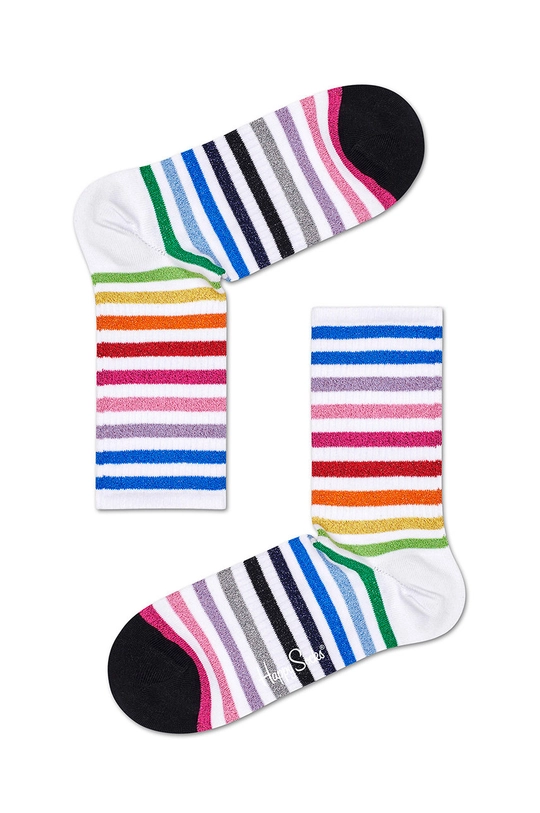 fehér Happy Socks - Zokni Athletic Stripe Sock Férfi