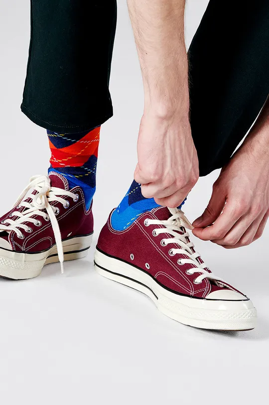 Happy Socks - Шкарпетки Argyle Sock темно-синій