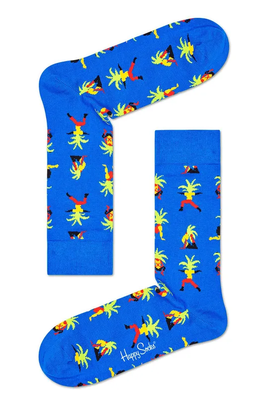 kék Happy Socks - Zokni Yoga Palm Sock Férfi