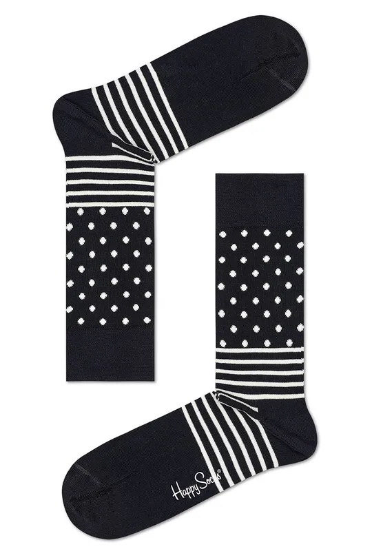 Happy Socks - Ponožky Classic Black & White (4-pak) Pánsky