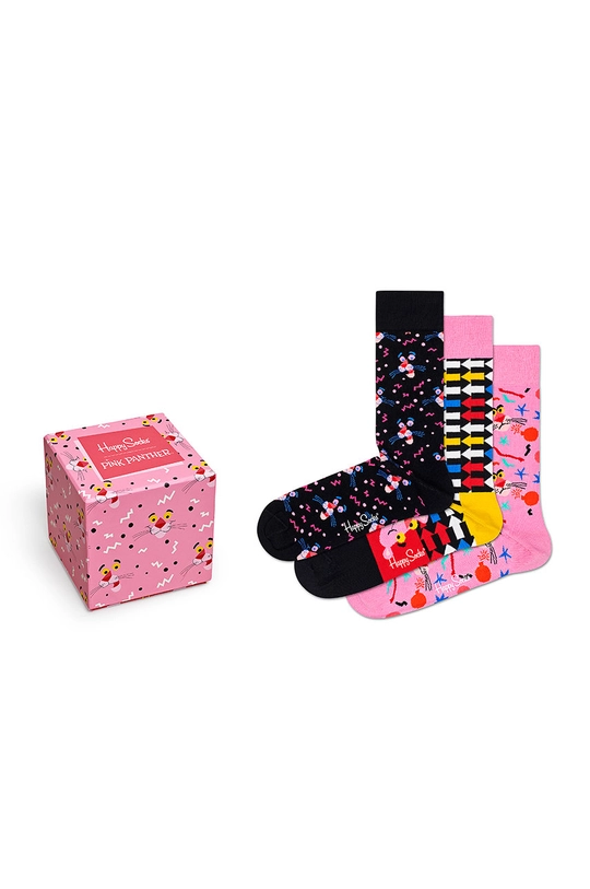 ružová Happy Socks - Ponožky Giftbox x Pink Panther (3-pak) Pánsky