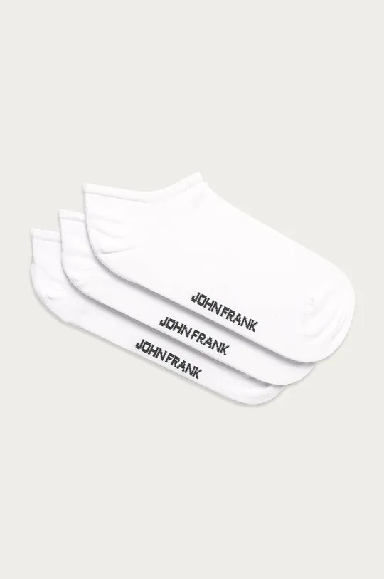 biela John Frank - Členkové ponožky (3-pak) Pánsky