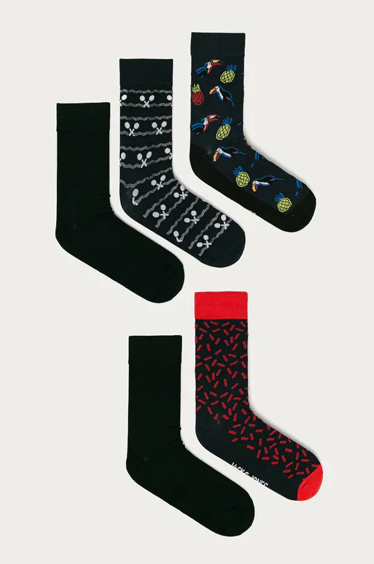 tmavomodrá Jack & Jones - Ponožky (5-pak) Pánsky