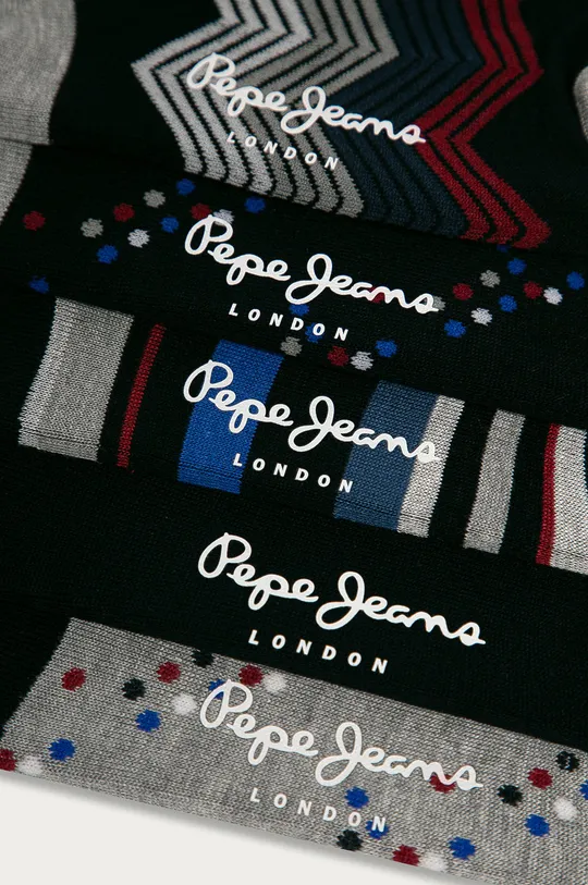 Pepe Jeans - Ponožky Elmer (5-pak)  1% Elastan, 24% Polyester, 75% Viskóza