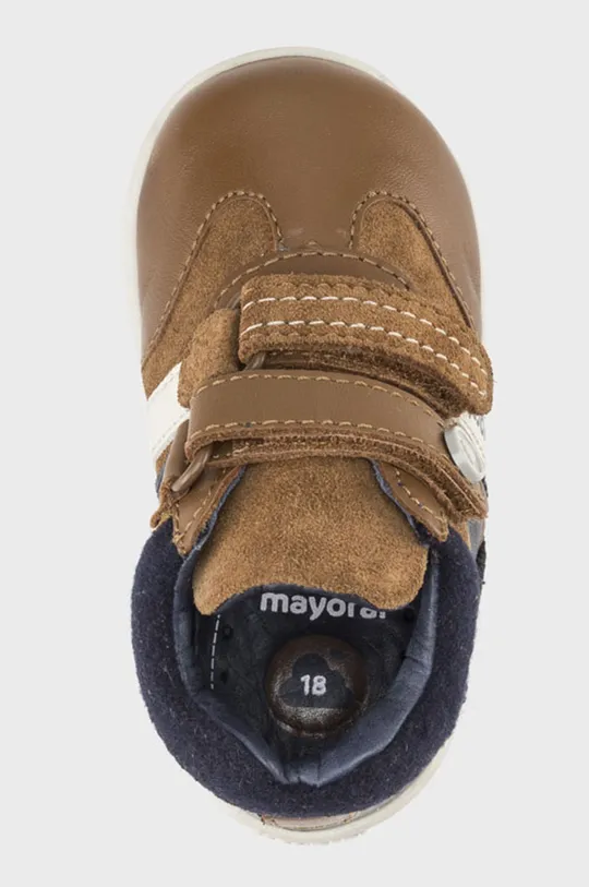 hnedá Mayoral - Detské kožené topánky