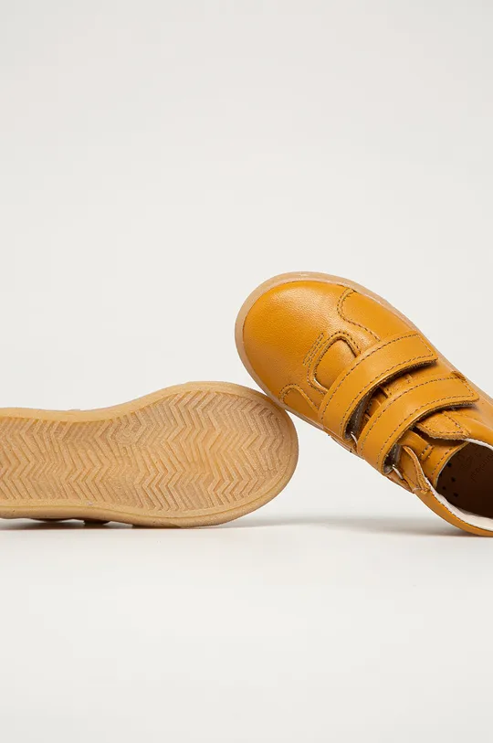 жовтий Mrugała - Дитячі шкіряні туфлі