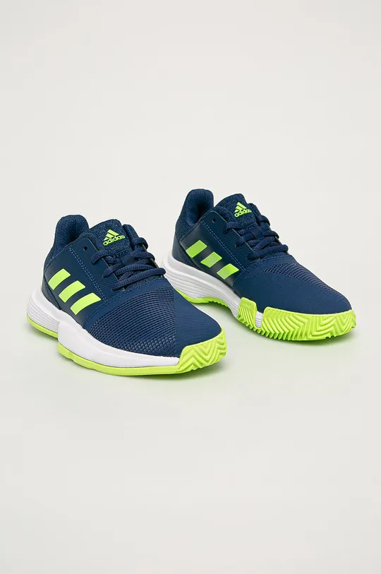 adidas Performance - Buty dziecięce CourtJam xJ FV4125 granatowy