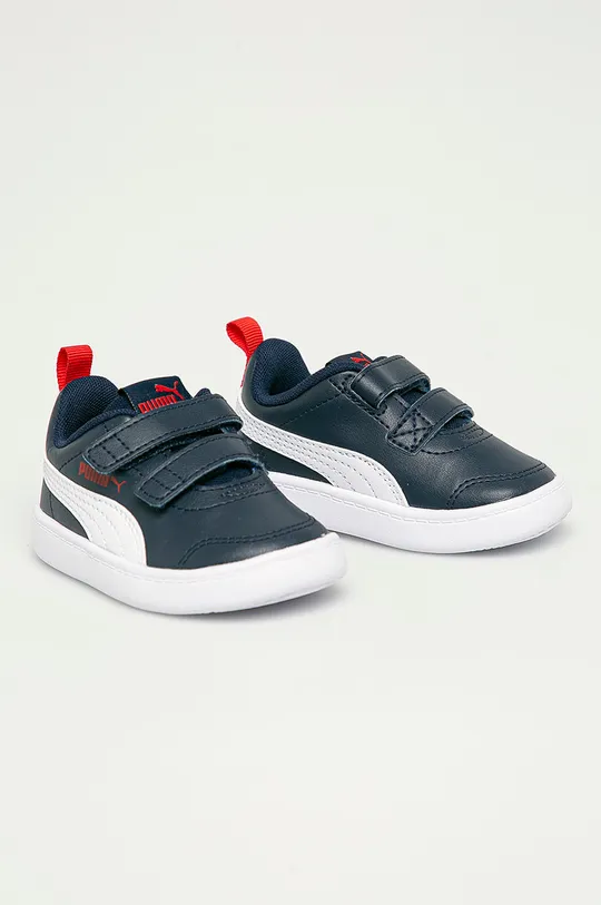 Puma - Παιδικά παπούτσια Courtflex v2 V Inf σκούρο μπλε