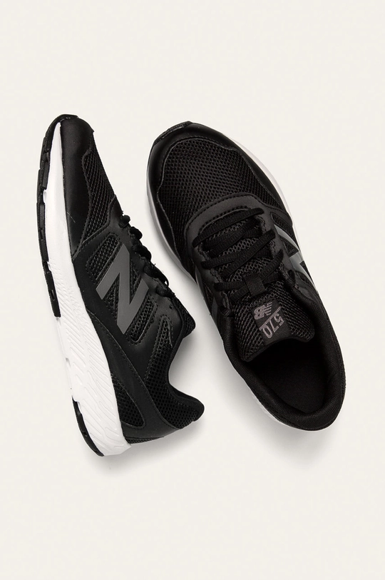 New Balance - Buty dziecięce YK570BK Cholewka: Materiał syntetyczny, Materiał tekstylny, Wnętrze: Materiał tekstylny, Podeszwa: Materiał syntetyczny