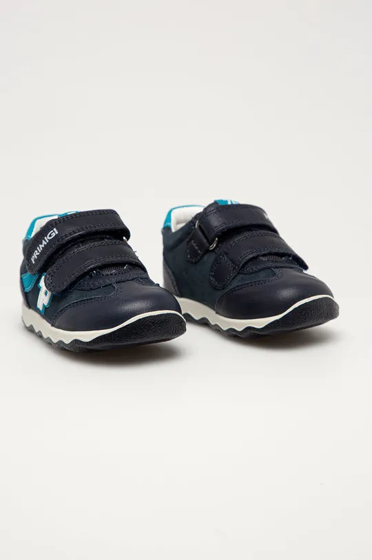 Primigi - Детские кожаные кроссовки тёмно-синий