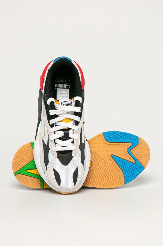 барвистий Puma - Дитячі черевики RS-X WH 374498