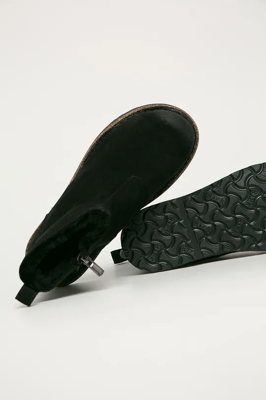 čierna Birkenstock - Kožené členkové topánky Melrose Shearling