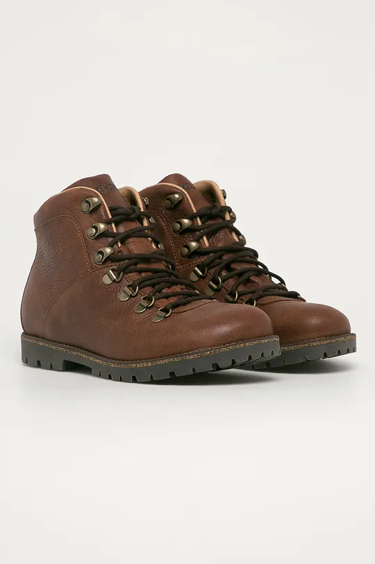 Birkenstock - Шкіряні черевики Jackson коричневий