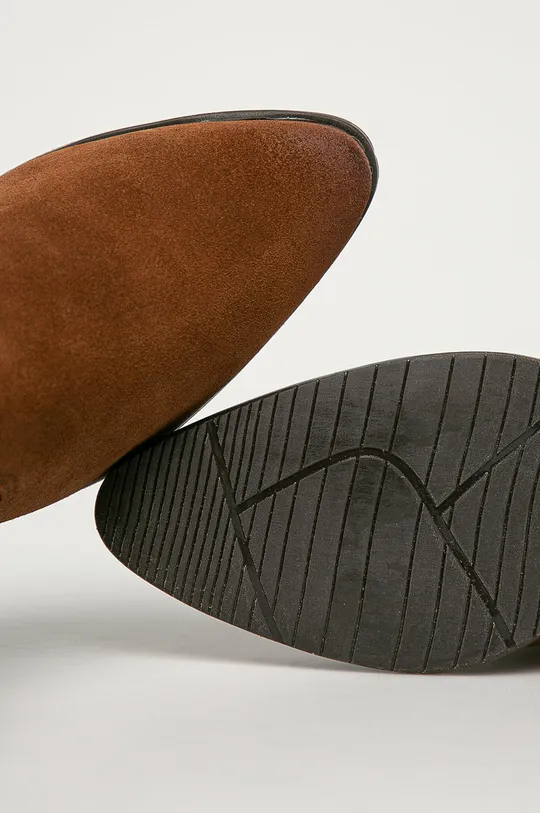hnedá Marco Tozzi - Semišové kovbojské topánky