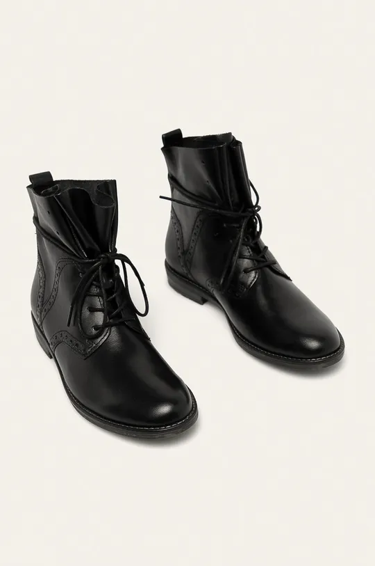 Marco Tozzi - Кожаные ботинки чёрный