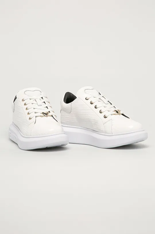 Love Moschino - Bőr cipő fehér