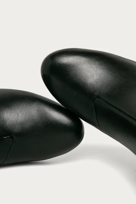 čierna Dkny - Kožené členkové topánky