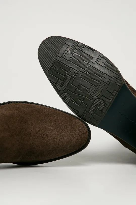 hnedá Tommy Hilfiger - Semišové topánky