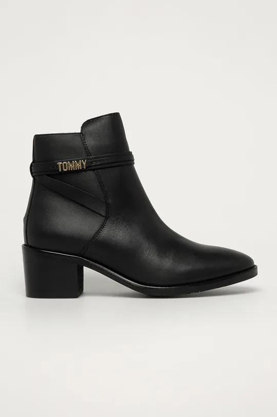 чорний Tommy Hilfiger - Шкіряні черевики Жіночий