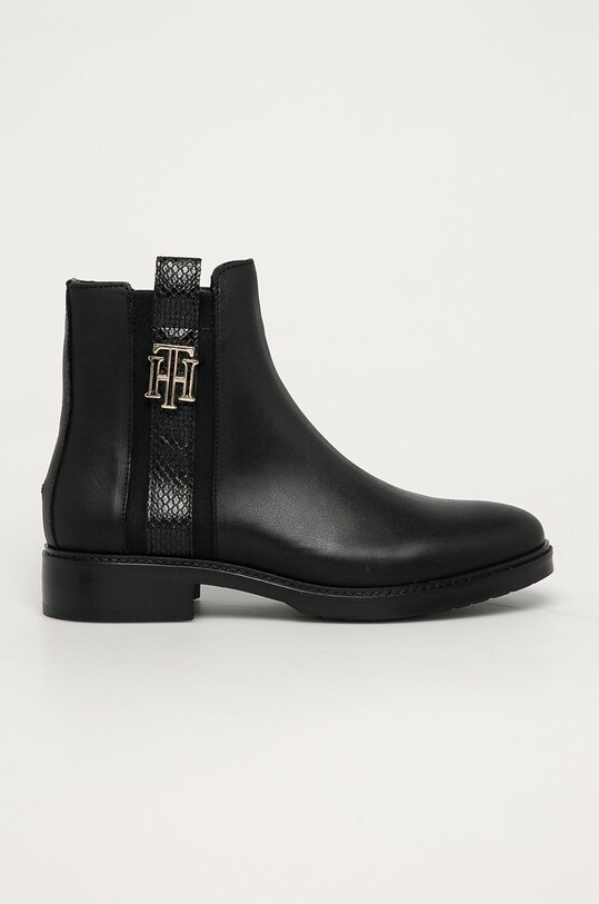 negru Tommy Hilfiger - Cizme de piele De femei