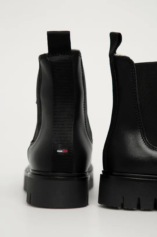 Tommy Jeans - Kožené topánky Chelsea  Zvršok: Prírodná koža Vnútro: Textil Podrážka: Syntetická látka