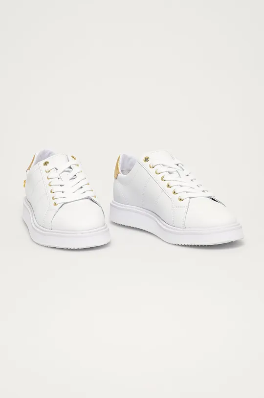 Δερμάτινα παπούτσια Lauren Ralph Lauren λευκό