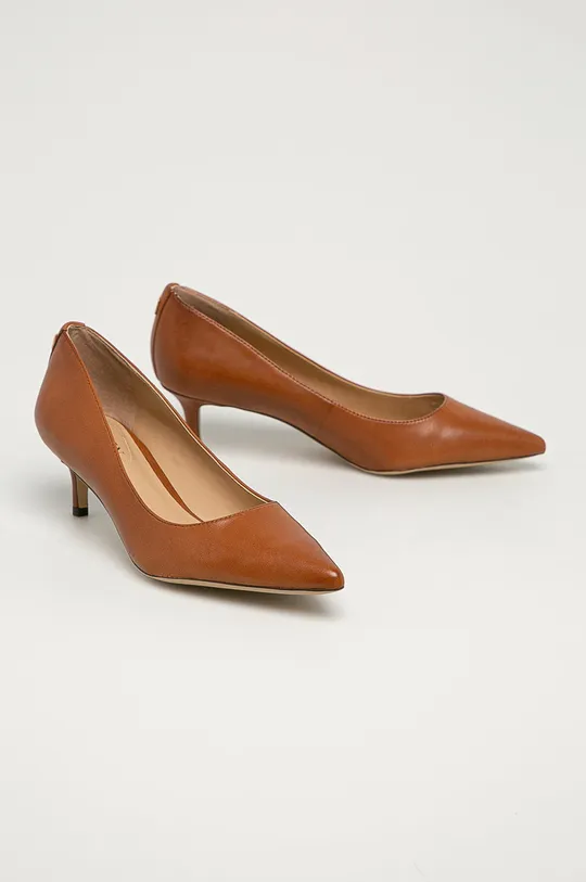 Lauren Ralph Lauren - Шкіряні туфлі коричневий