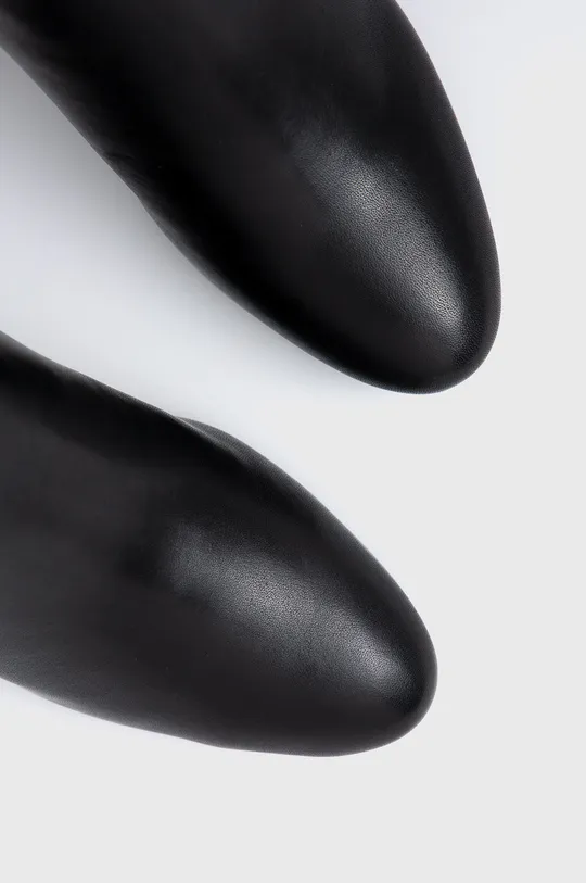 čierna Kožené čižmy Lauren Ralph Lauren