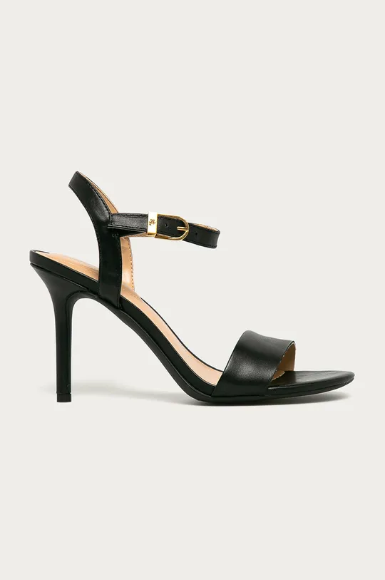 crna Lauren Ralph Lauren - Kožne sandale Ženski