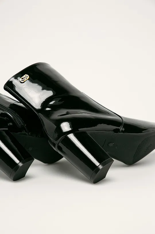 чорний Stuart Weitzman - Шкіряні черевики Linaria