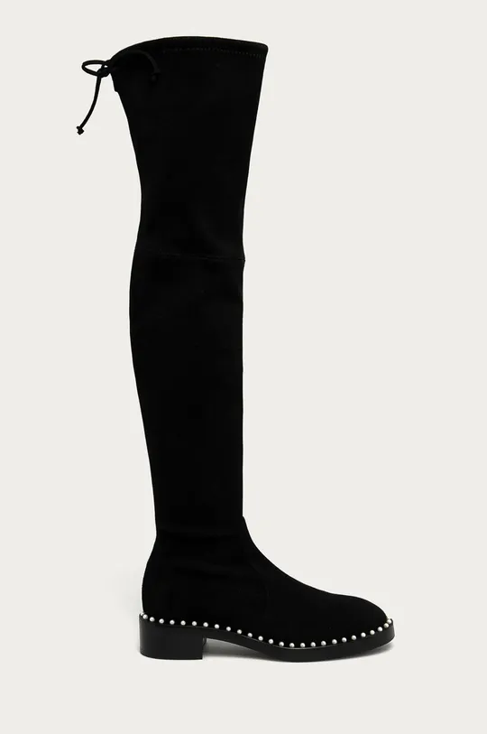 μαύρο Stuart Weitzman - Δερμάτινες μπότες Lowkand Pearl Γυναικεία