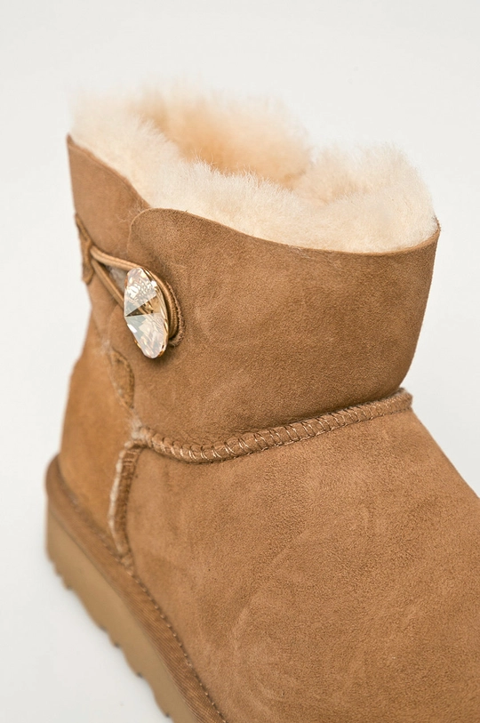 UGG - Велурени апрески Mini Bailey Button Bling Жіночий