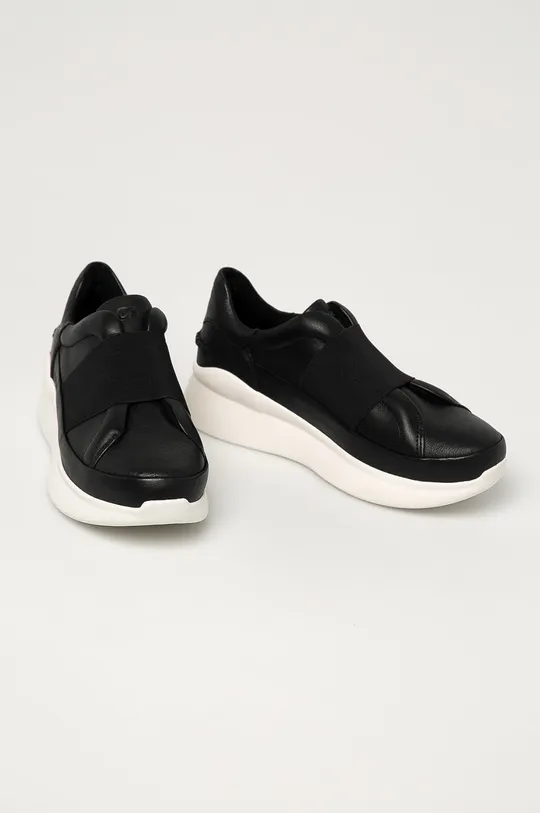 UGG - Шкіряні черевики чорний