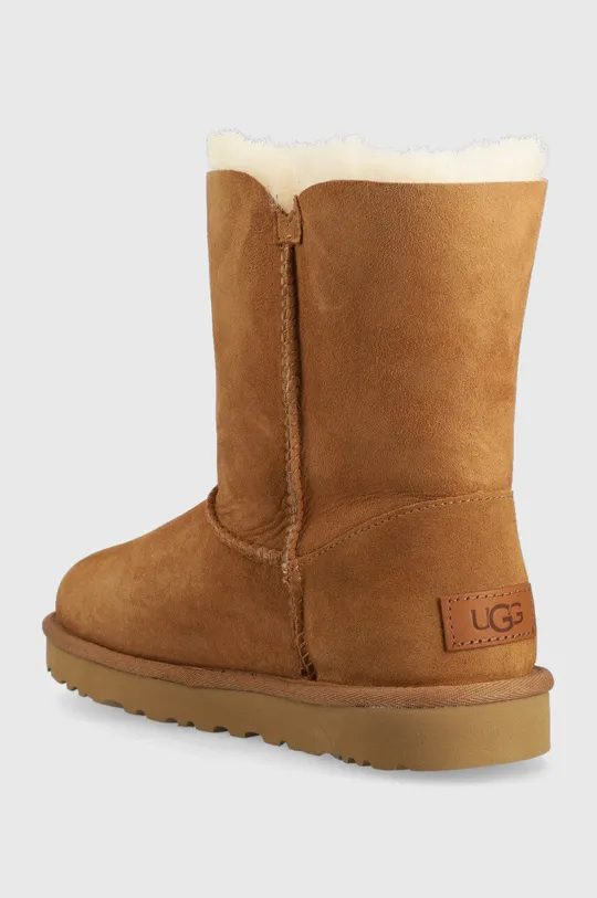 Semišové snehule UGG Bailey Zip Short  Zvršok: Semišová koža Vnútro: Textil, Vlna Podrážka: Syntetická látka