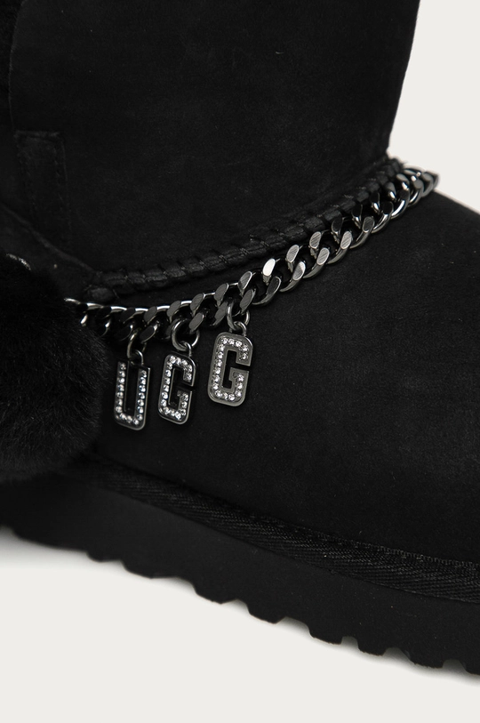 čierna UGG - Semišové snehule Classic Charm Mini