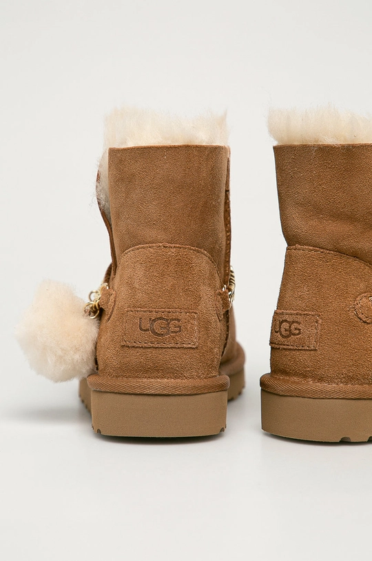 hnedá UGG - Semišové snehule Classic Charm Mini II