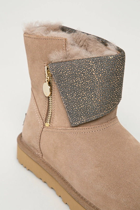 UGG - Śniegowce zamszowe Classic Caviar Mini Damski