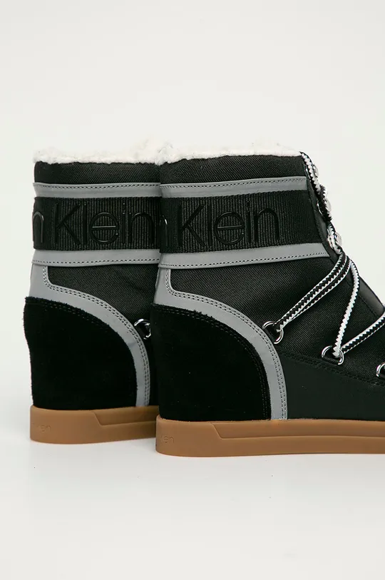 Calvin Klein - Členkové topánky  Zvršok: Syntetická látka, Semišová koža Vnútro: Syntetická látka, Textil Podrážka: Syntetická látka